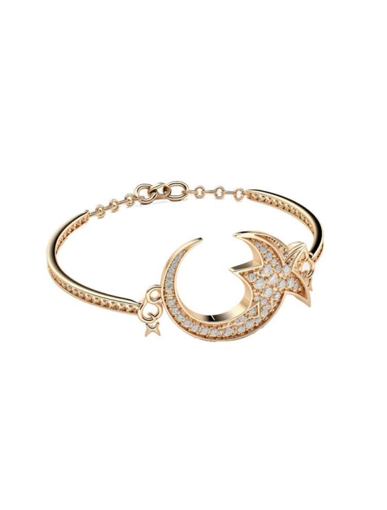 Gold Crescent Bracelet (Demo)