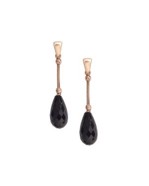 Gold Earrings With Agate (Demo)