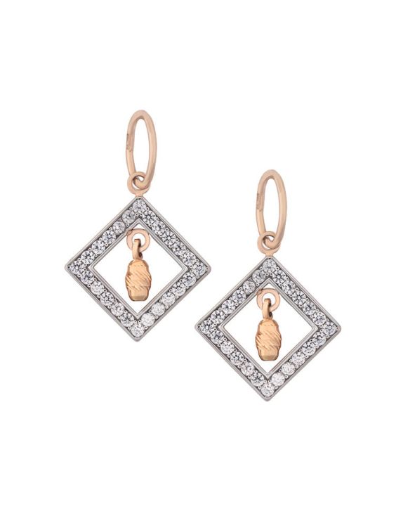 Gold Earrings With Diamonds (Demo)