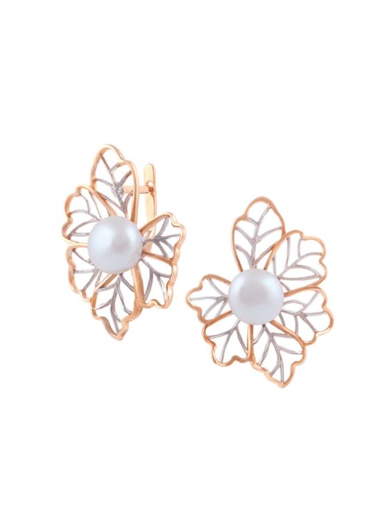 Gold Earrings With Pearls (Demo)