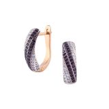 Gold Earrings With Amethysts (Demo)