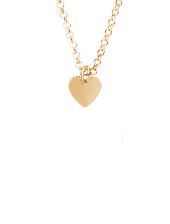 Heart Shaped Gold Necklace (Demo)