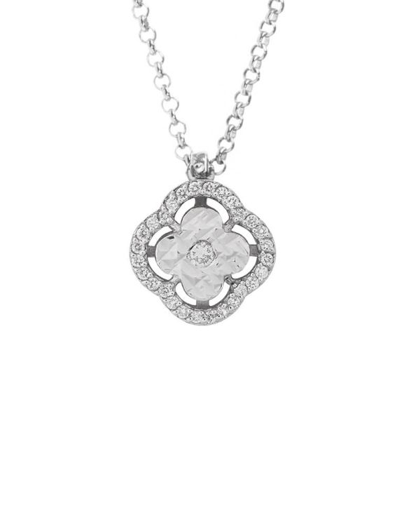 Silver Necklace With Diamonds (Demo)